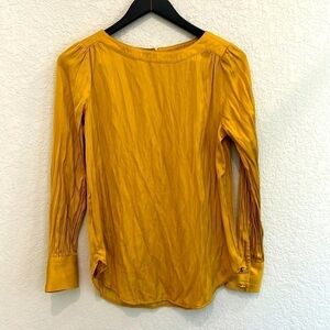 Loft Ruffled Long Sleeve Blouse Size XS